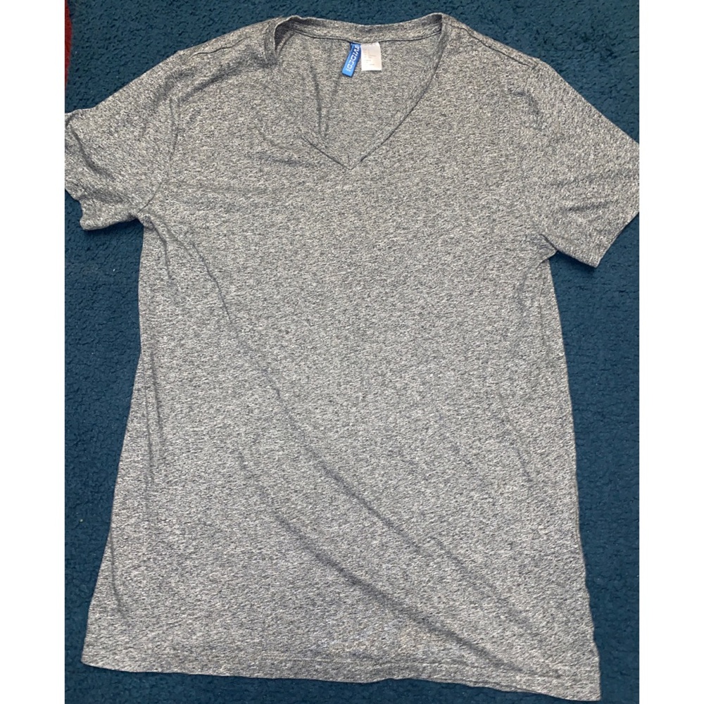 H&M Light Gray Slim Fit Tshirt